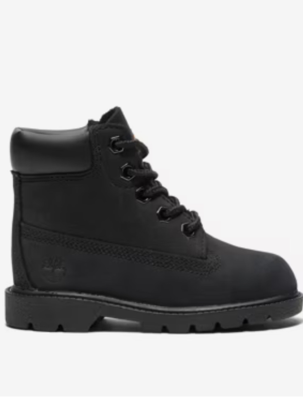 Timberland Toddler Black Nubuck Lace-Up Boots size 7